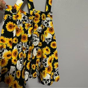 Spencer’s Skull sunflower skirt